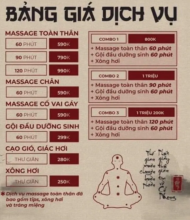 胡志明洗头按摩与刮痧服务